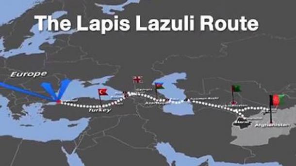 نخستین کاروان تجارتی افغانستان سرامروز از راه لاجورد صادرخواهد گردید