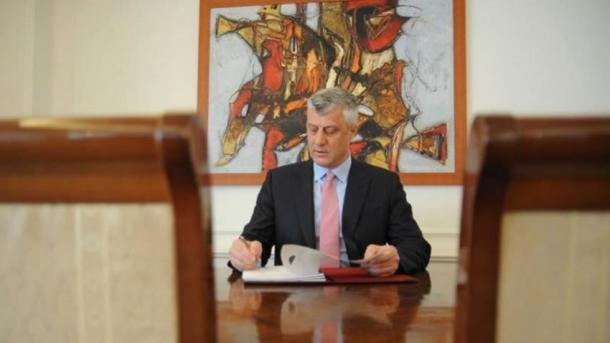 Kosovë – Presidenti Thaçi dekreton Ligjin për Buxhetin
