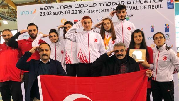 اترک اتھلیٹ ایسرا بائراک عالمی چمپین