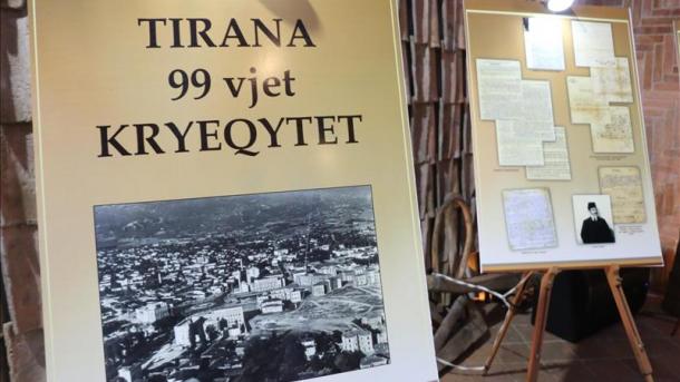 Ekspozitë për 99-vjetorin e shpalljes së Tiranës kryeqytet të Shqipërisë