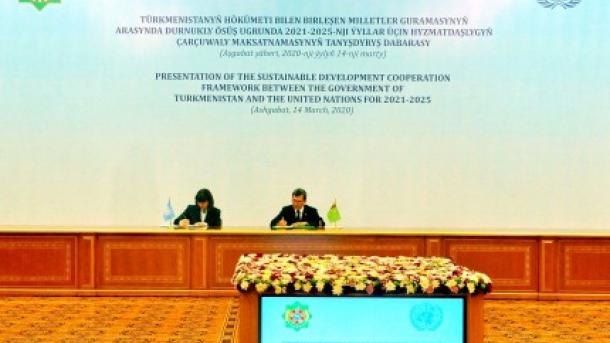 Türkmenistan we BMG uzakmöhletleýin hyzmatdaşlyga ygrarlydyrlar
