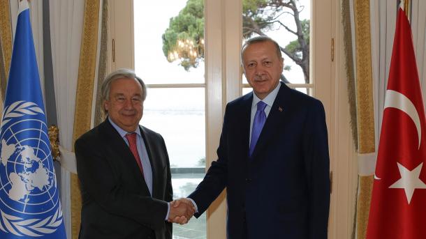 Erdogan priti në takim Sekretarin e Përgjithshëm të OKB-së, Antonio Guterres