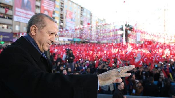 Staatspräsident Erdogan in Kahramanmaras