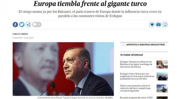 スペインのエル・パイス紙 「欧州は大国トルコを前に震えている」