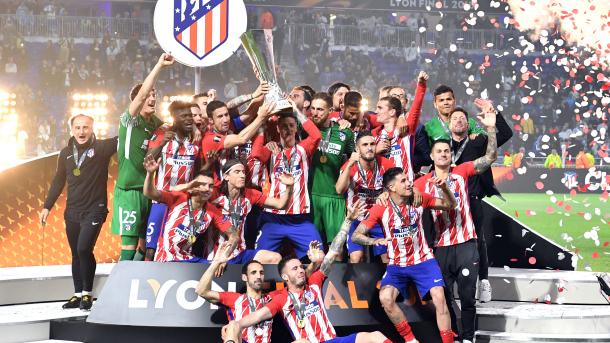 Hotunan wasan karshe a gasar UEFA Europa da Atletico Madrid ta doke Marseille da ci 3 da nema