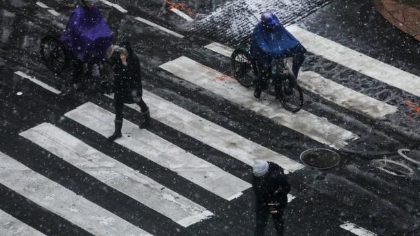 В центральных штатах США выпал снег