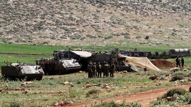 Manobra militar de Israel na fronteira da Cisjordânia