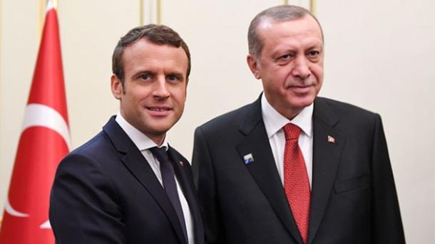 Bisedë telefonike Erdogan-Macron, në fokus Siria dhe operacioni “Dega e Ullirit”