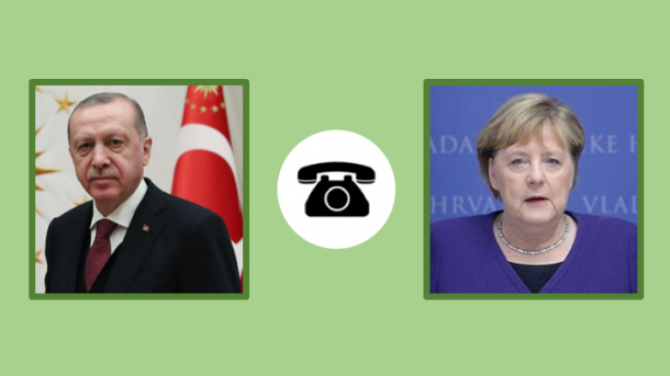 エルドアン大統領とメルケル首相が電話協議
