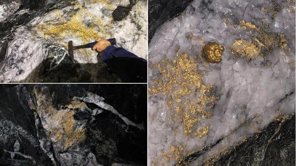 Avstraliyada üzəri qızıl qabıq bağlamış nəhəng qayalar aşkarlandı