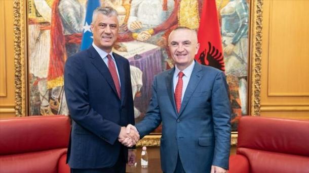 Shqipëri – Presidenti Ilir Meta pret homologun Hashim Thaçi