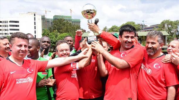 'Yan majalisar dokokin Turkiyya sun lallasa na Kenya a wani kwallo da suka buga