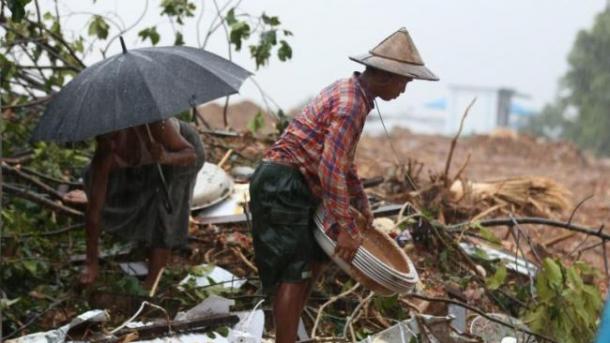 Kesan Ribut Tropika, Tanah Runtuh di Myanmar Ragut Puluhan Nyawa