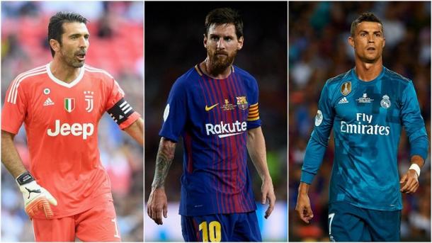 UEFA shpall kandidatët për futbollistin e vitit: Buffon, Messi dhe Ronaldo