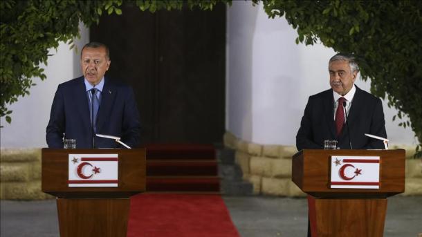 جمهوررئیسی اردوغان شمالی قبرس تورک جمهوریتی گه تشریف بویوردی