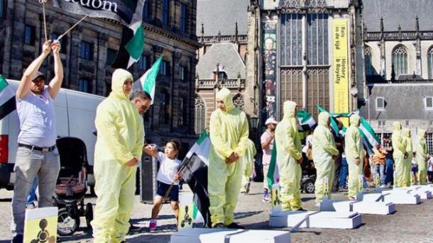 gollandiyede esed hakimiyitige qarshi namayish ötküzüldi