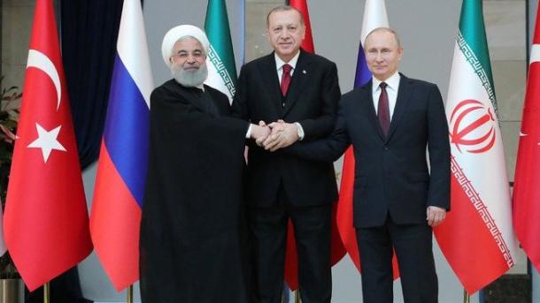 تۆرکیه، روسیا و ایران ینگ یۇلباشچیلاری سوریه باراسیندا گنگهش گچیرر