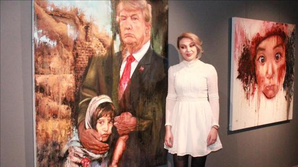 نمایشگاه نقاشی هنرمند ایرانی در اسکی شهیر