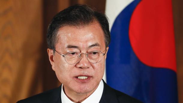 文韓国大統領、トランプ米大統領と金北朝鮮国務委員長に呼びかけ