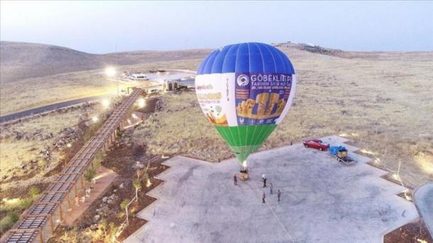 O primeiro balão de ar quente decola em Göbeklitepe
