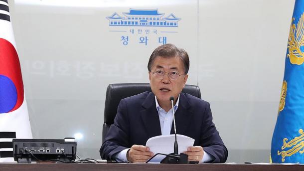 韩国总统警告朝鲜勿越过红线