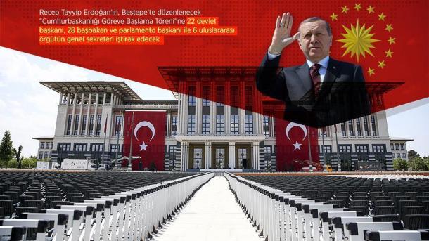 مراسم تحلیف اردوغان برگزار شد