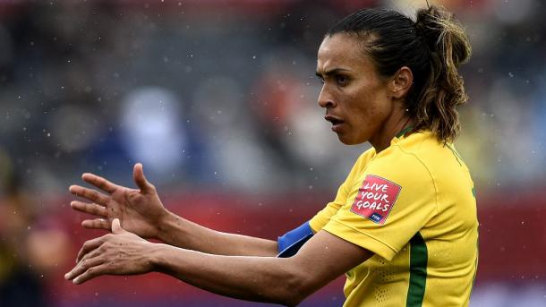 A brasileira Marta é a jogadora com mais golos marcados em mundiais de futebol