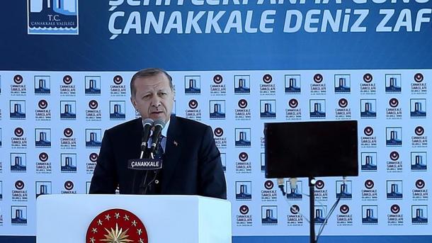 Erdoğans Rede anlässlich des 102. Jahrestages des Sieges der Seeschlacht von Çanakkale
