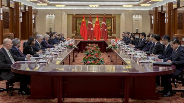 Parlamentspräsident Yıldırım in China