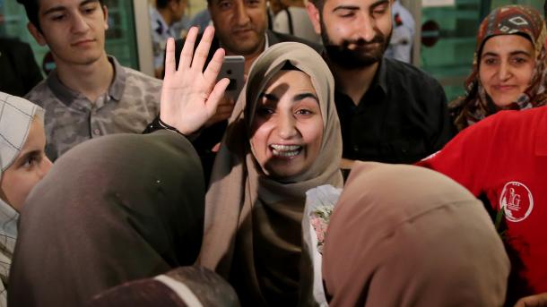 La citoyenne turque Ebru Ozkan, détenue depuis un mois en Israël, est rentrée en Turquie