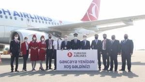“Türk Hava Yolları” Gəncəyə uçuşları bərpa edib