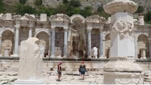 Fuente Antonine en la antigua ciudad de Sagalassos en Turquía