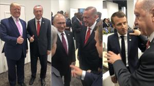 Ο Ερντογάν με ξένους ηγέτες στην G20