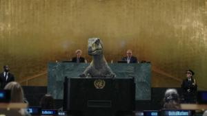Динозаврдан дүйнө лидерлерине билдирүү