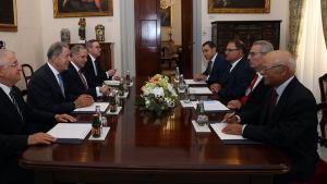 Milli Goranmak ministri Hulusi Akar Liwiýa guran saparyndan soň düýn Malta bardy