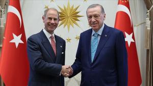 اردوغان، شاهزاده ادوارد دوک ادینبورگ انگلستان را به حضور پذیرفت
