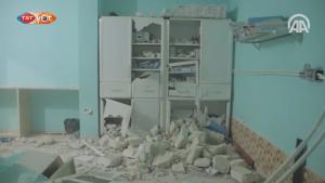 叙利亚一家诊所被炸毁