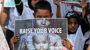 Maandamano ya kukemea mauaji ya Rohingya mjini Chicago