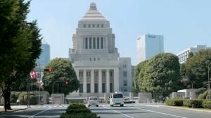 No se sabe cómo comenzó a crecer la planta cerca del parlamento japonés
