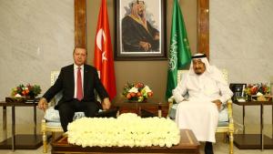 Presidente Erdogan se reúne con el rey saudí, Salmán bin Abdulaziz