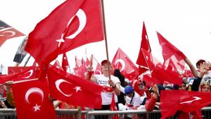 加拿大声援土耳 举行民主与烈士聚会