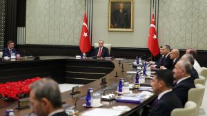 د تورکیې د ملي امنیت شورا د ولسمشر رجب طیب اردوغان په مشرۍ غونډه وکړه.