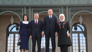 Prezident Erdogan Özbegistanyň Prezidenti Mirziýoýew bilen duşuşdy