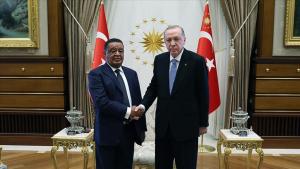 صدر رجب طیب ایردوان کا ایتھوپیا کے سابق صدر ملاتو تیشوم ورتو کا خیر مقدم