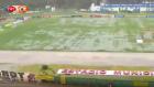O estádio se transformou em lago