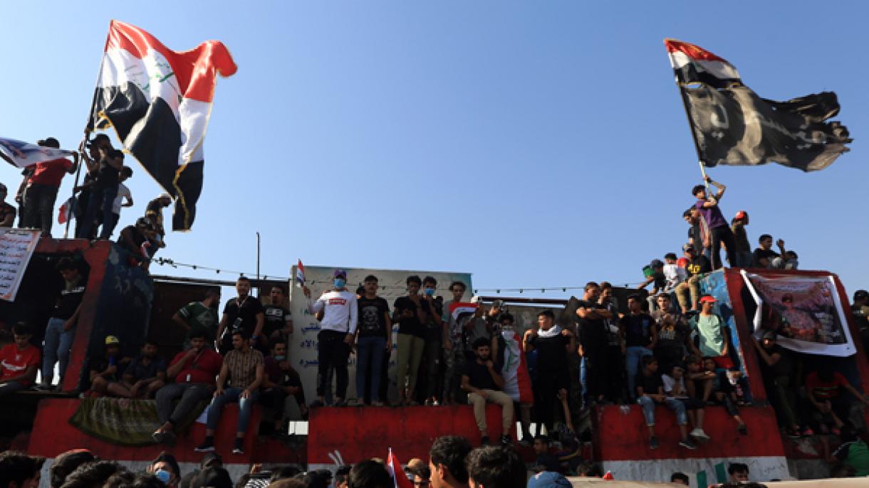 تجمع مردم عراق در میدان تحریر بغداد