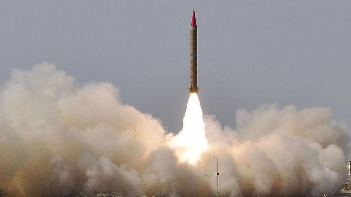巴基斯坦试射可打击海上目标的弹道导弹