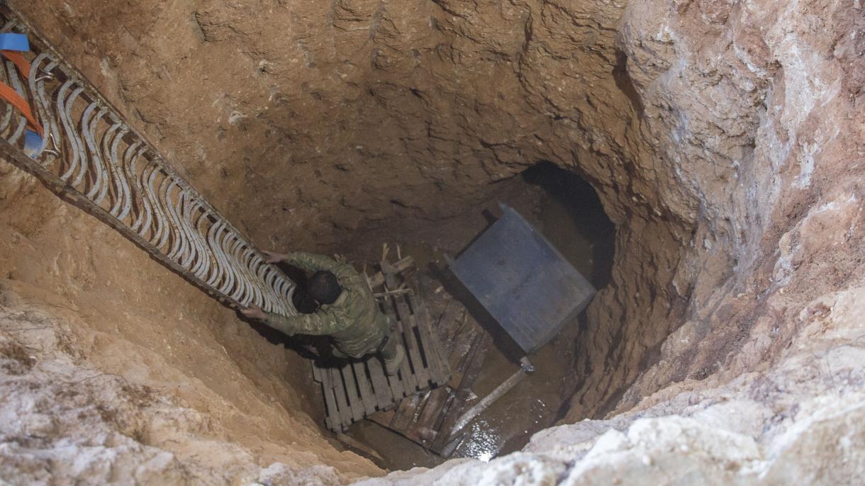 Afrinde terrorçylar tarapyndan gazylan ýene-de bir tunel tapyldy