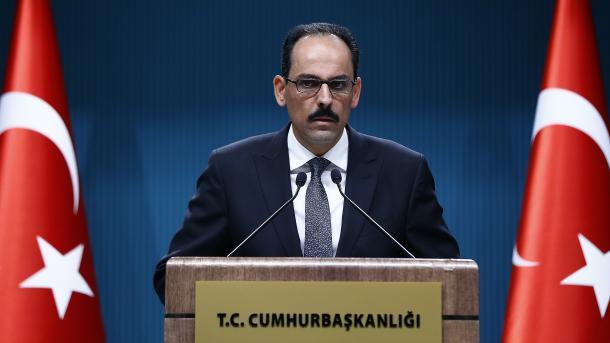 Ibrahim Kalin: "A Turquia continuará a manter suas portas abertas"