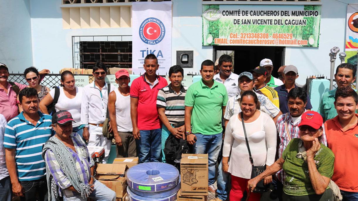 TIKA envía equipamiento agrícola a Colombia para aumentar la producción